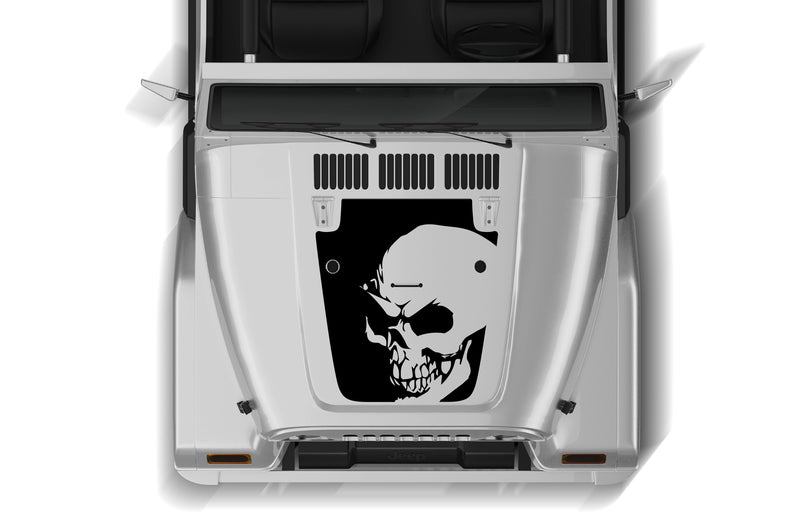 Head skull hood graphics decals for Jeep Wrangler TJ