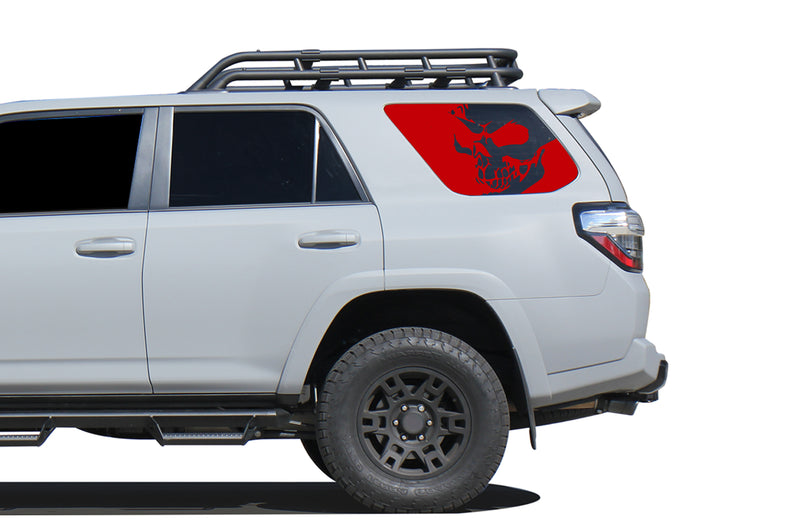 Head skull for quarter windows decals compatible with Toyota 4Runner