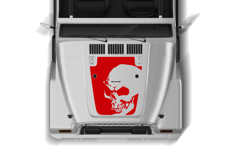 Head skull hood graphics decals for Jeep Wrangler TJ