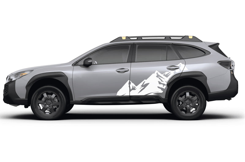 High mountain side graphics decals for Subaru Outback