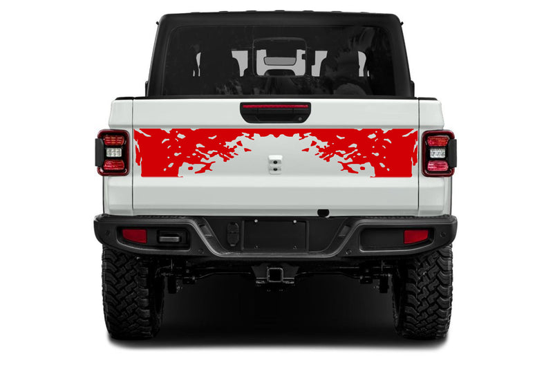 Mud splash tailgate graphics decals compatible with Jeep Gladiator JT