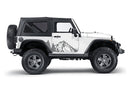 Mountain forest decals graphics compatible with Jeep Wrangler JK 2 doors