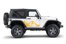 Mountain forest decals graphics compatible with Jeep Wrangler JK 2 doors