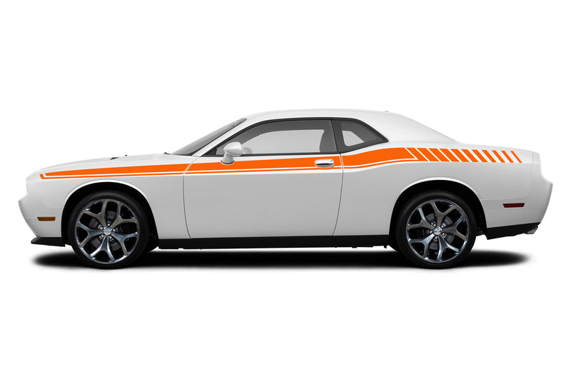 Long side stripes graphics decals for Dodge Challenger