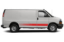 Lower Stripes Side Graphics Decals for Chevrolet Express