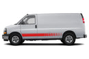 Lower Stripes Side Graphics Decals for GMC Savana