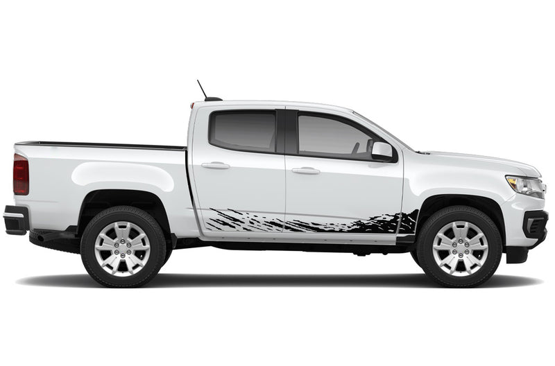 Lower mud splash side graphics decals for Chevrolet Colorado 2015-2022