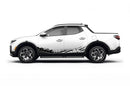 Lower mud splash graphics decals for Hyundai Santa Cruz