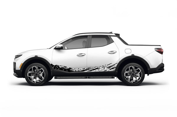 Lower mud splash graphics decals for Hyundai Santa Cruz