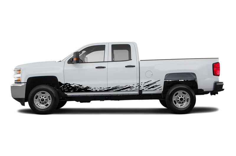 Lower mud splash decals for Chevrolet Silverado 2500HD 2015-2019