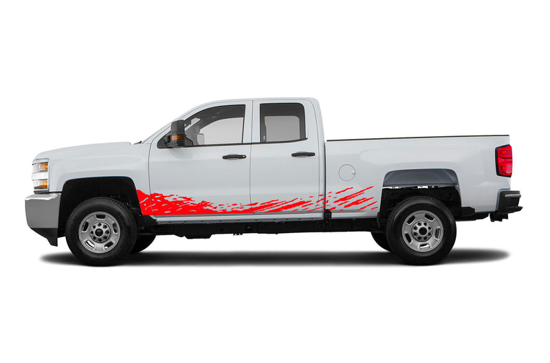 Lower mud splash decals for Chevrolet Silverado 2500HD 2015-2019