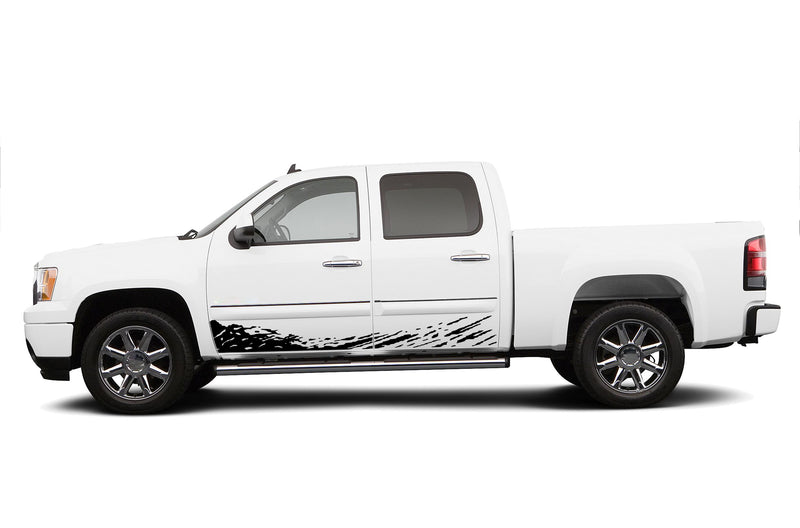 Lower mud splash graphics decals for GMC Sierra 2007-2013