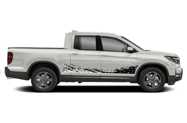 Lower mud splash side graphics decals for Honda Ridgeline