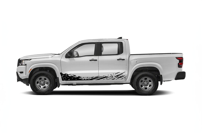 Lower mud splash side graphics decals for Nissan Frontier