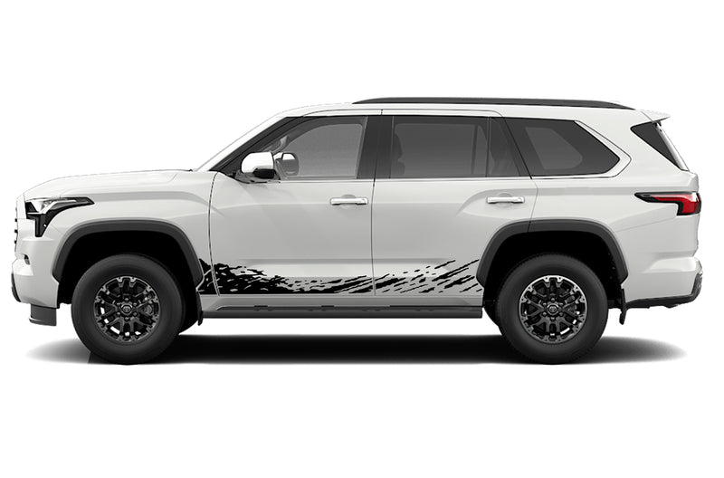 Lower mud splash side graphics vinyl decals for Toyota Sequoia