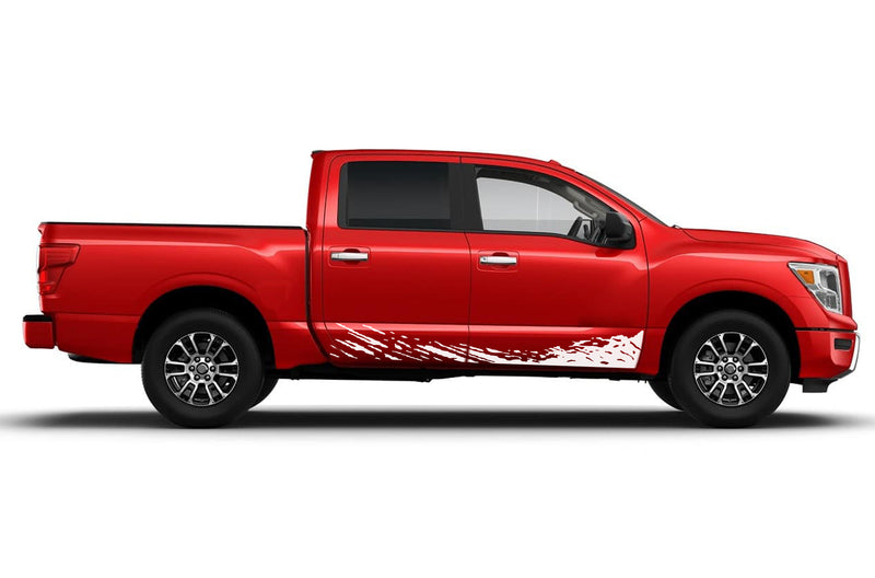 Lower mud splash side graphics decals for Nissan Titan