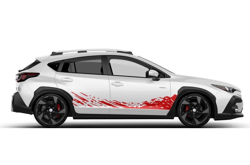 Lower mud splash side graphics decals for Subaru Crosstrek