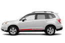 Lower stripes graphics decals for Subaru Forester 2014-2018