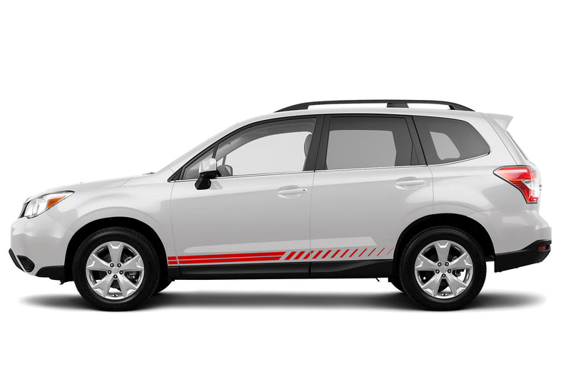 Autocollant Bordure Fibre De Carbone Pour Subaru Forester SJ 2014-2018 - Garniture Intérieure Poignée, Accoudoir, Fenêtre - 9
