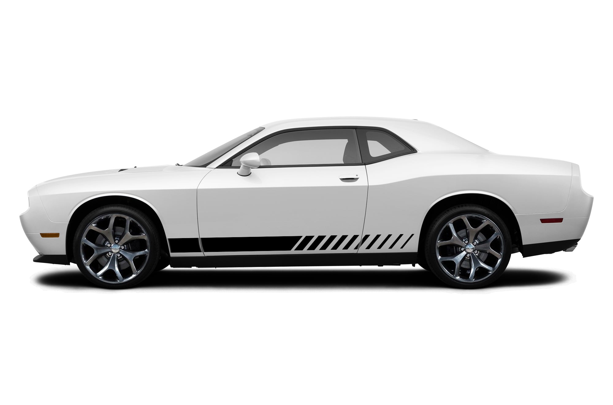 Dodge Racing Graphics Lower racing stripes graphics decals for Dodge Challenger