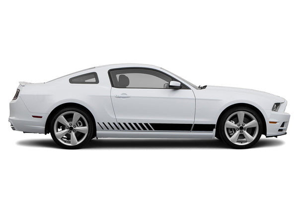 Lower side stripes graphics decals for Ford Mustang 2010-2014