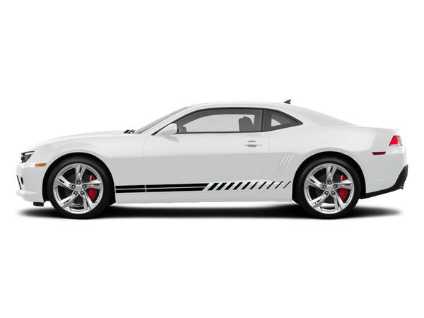 Lower rush racing stripes decals for Chevrolet Camaro 2010-2015