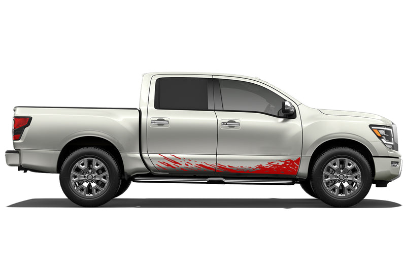 Lower mud splash side graphics decals for Nissan Titan