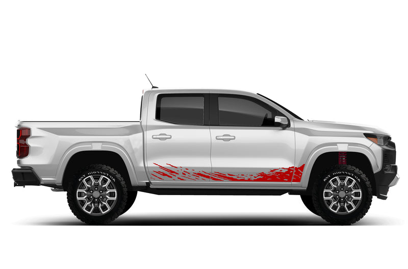 Lower mud splash graphics decals for Chevrolet Colorado