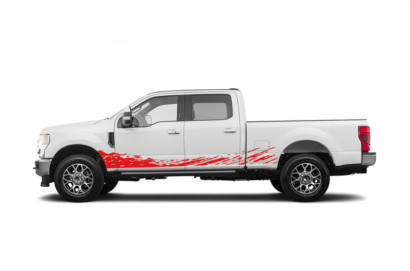 Lower mud splash graphics decals for Ford F250 2017-2022