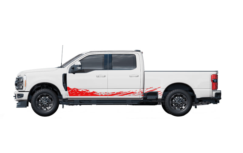 Lower mud splash graphics decals for Ford F-250