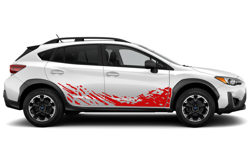 Lower mud splash graphics decals for Subaru Crosstrek 2018-2023