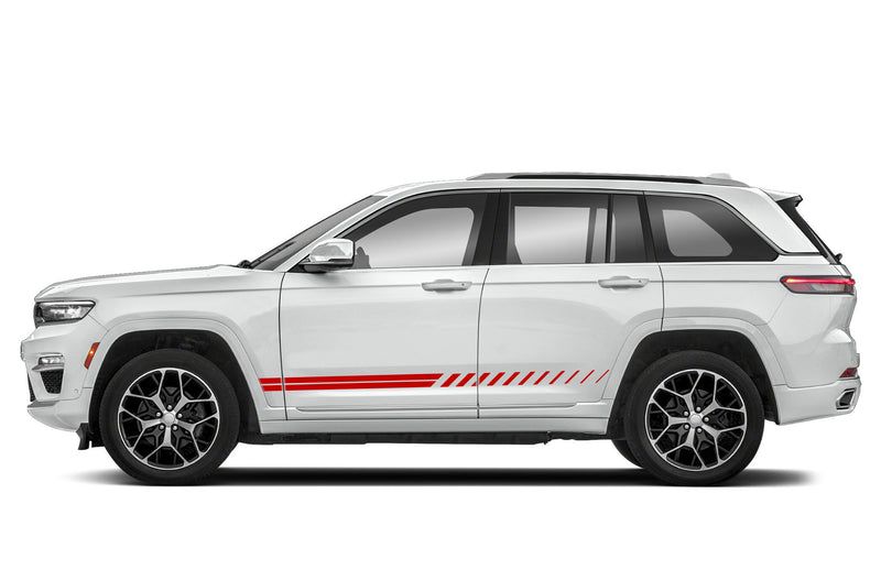 Lower panel side stripes decals compatible with Jeep Grand Cherokee