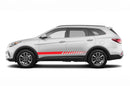 Lower panel stripes graphics decals for Hyundai Santa Fe 2019-2023
