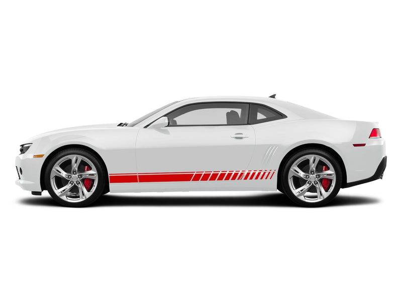 Lower speed racing stripes decals for Chevrolet Camaro 2010-2015