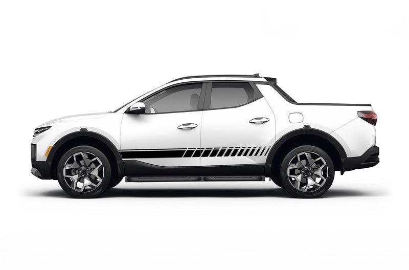 Lower side stripes graphics decals for Hyundai Santa Cruz