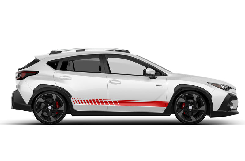 Lower stripes side graphics decals for Subaru Crosstrek