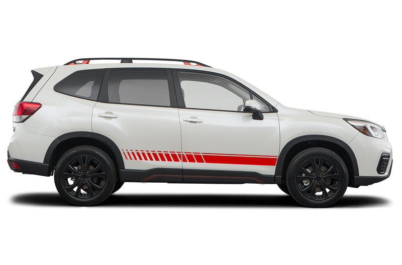  Lower panel stripes graphics decals for Subaru Forester 2019-2024