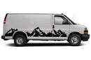 Mountain Escape Side Graphics Decals for Chevrolet Express