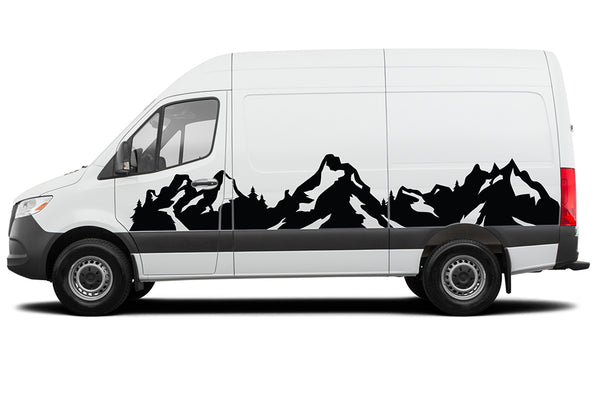 Mountain Escape Side Graphics Decals for Mercedes Sprinter