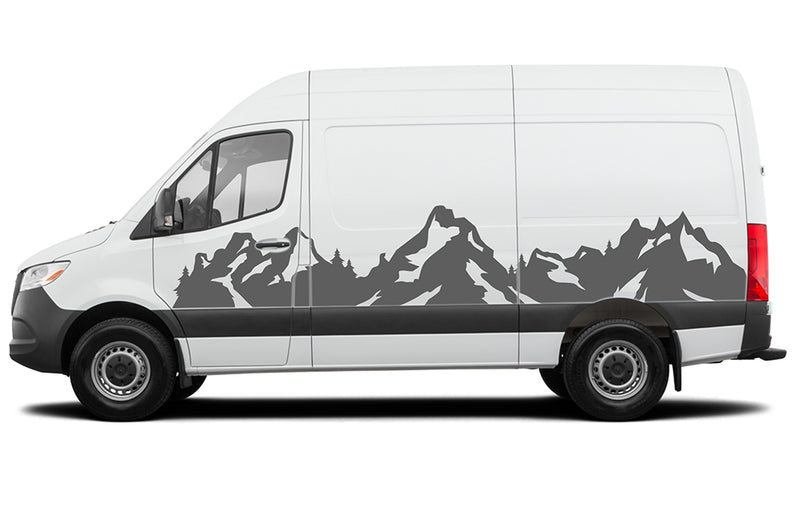 Mountain Escape Side Graphics Decals for Mercedes Sprinter