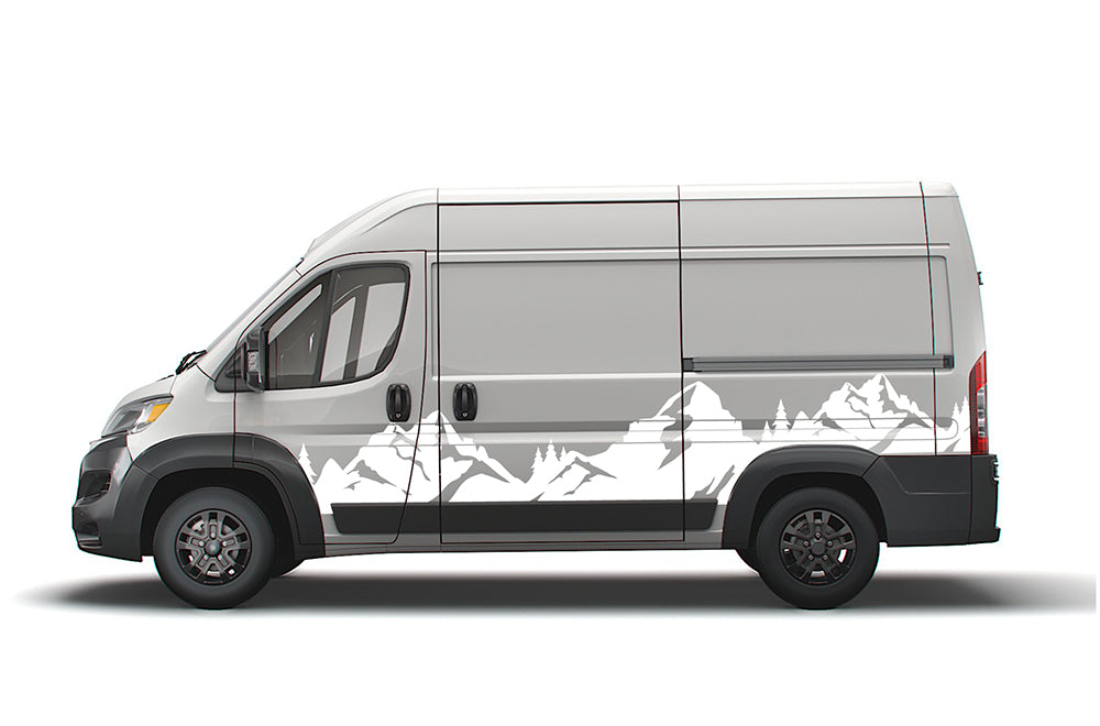 Mountain Adventure Decals for Ram ProMaster, Van Graphics & Stickers