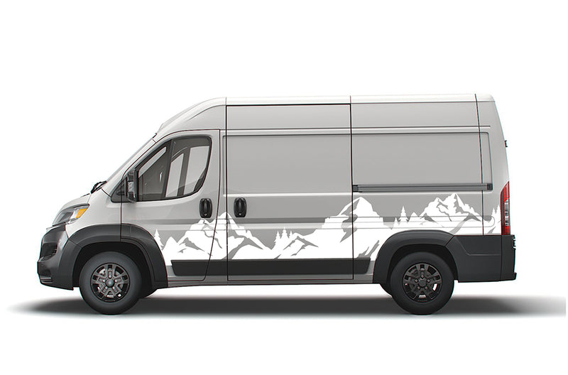 Mountain Adventure Decals for Ram ProMaster, Van Graphics & Stickers