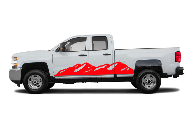 Mountain graphics decals for Chevrolet Silverado 2500HD 2015-2019