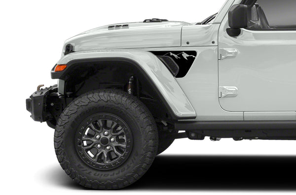 Mountain fender vent side graphics decals for Jeep Wrangler JL