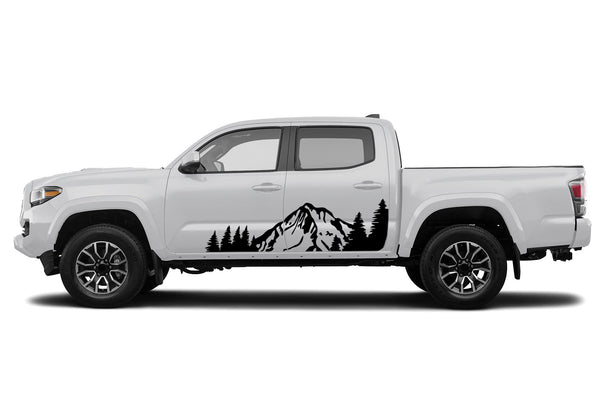 Mountain forest graphics compatible decals for Toyota Tacoma 2016-2023