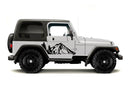 Mountain forest side graphics decals for Jeep Wrangler TJ