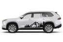 Mountain forest side graphics compatible with Toyota Highlander