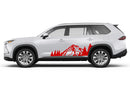 Mountain forest side graphics compatible with Toyota Highlander