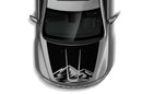 Mountain hood decal compatible with Jeep Grand Cherokee 2011-2021