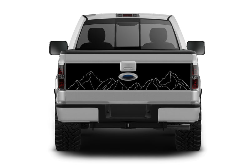 Mountain line hood & tailgate graphics decals for Ford F150 2009-2014